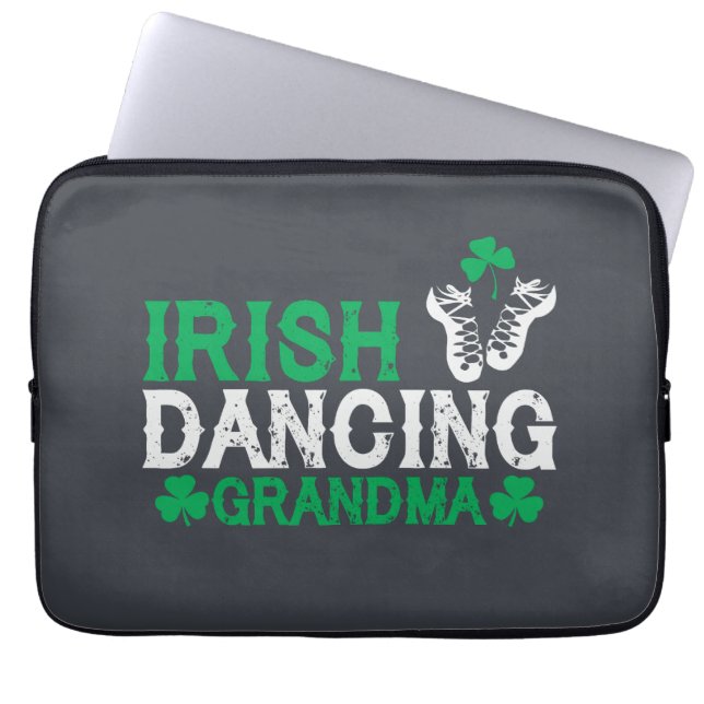 Ierse Dancing Oma Ierse Stap Dancer Vrouwen Laptop Sleeve (Voorkant)