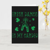 Ierse Dans Is Mijn Cardio St. Patrick's Day Kaart (Gele Bloem)