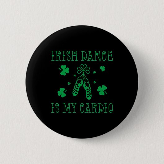 Ierse dans is mijn Cardio St Patrick's Day Ronde Button 5,7 Cm (Voorkant)