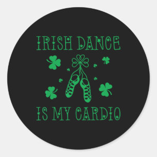 Ierse dans is mijn Cardio St Patrick's Day Ronde Sticker