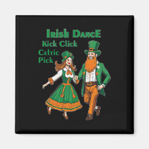 Ierse Dans Kick Click Dans St. Patrick's Dag Iers Magneet