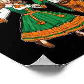 Ierse Dans Kick Click Dans St. Patrick's Day Iers Poster (Hoek)