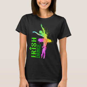 Ierse Dans Kleuren Gelukkige St Patrick's Dag Dans T-shirt