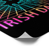 Ierse Dans Retro Danser Cadeau Poster (Hoek)