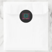 Ierse Dans Retro Danser Cadeau Ronde Sticker (Tas)