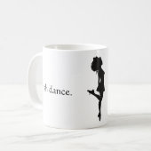 ierse dans . - Silhouette Hard Shoe Irish Dancer Koffiemok (Voorkant links)