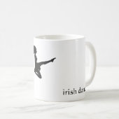 ierse dans . - Silhouette Soft Shoe Irish Dancer Koffiemok (Voorkant rechts)