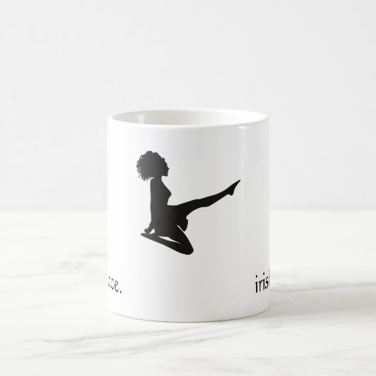 ierse dans . - Silhouette Soft Shoe Irish Dancer Koffiemok (Center)