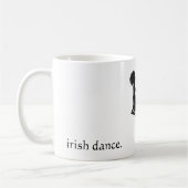 ierse dans . - Silhouette Soft Shoe Irish Dancer Koffiemok (Links)