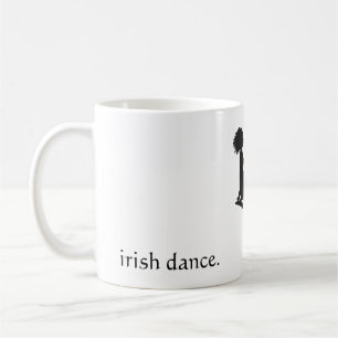ierse dans . - Silhouette Soft Shoe Irish Dancer Koffiemok
