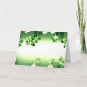 Ierse dans St. Patrick's Day Groene Shamrocks Kaart (Achterkant)