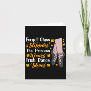 Ierse dansen Deze prinses draagt Ierse tapdans Kaart