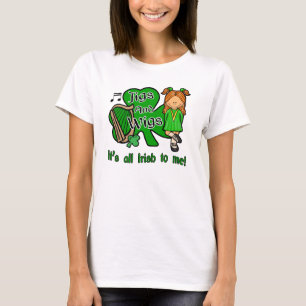 Ierse dansen, jigs en wijgen t-shirt
