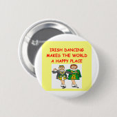 ierse dansen ronde button 5,7 cm (Voorkant /achterkant)