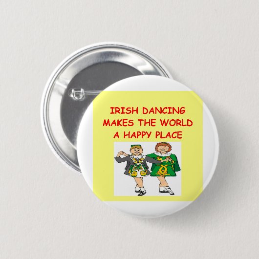 ierse dansen ronde button 5,7 cm (Voorkant /achterkant)