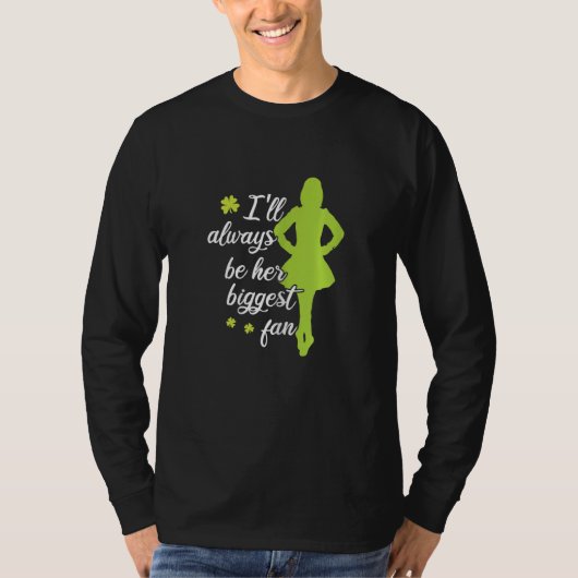 Ierse Danser Ceili Reel Dans Feis Ierse Step Dans T-shirt (Voorkant)