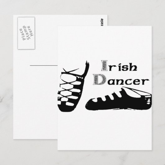 Ierse Danser Ghillies Briefkaart (Voorkant / Achterkant)