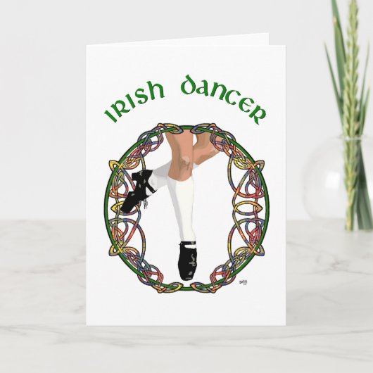 Ierse danser harde schoen kaart (Voorkant)