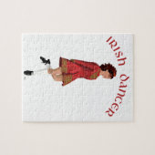Ierse danser in het rood legpuzzel (Horizontaal)