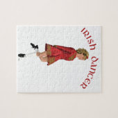 Ierse danser in het rood legpuzzel (Horizontaal)