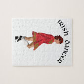 Ierse danser in het rood legpuzzel (Horizontaal)