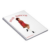 Ierse danser in het rood notitieboek (Rechterzijde)