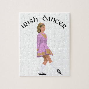 Ierse danser in roze zachte schoenen legpuzzel