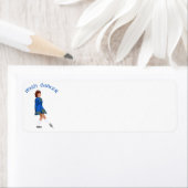 Ierse danser in zachte schoenen in het blauw etiket (Insitu)