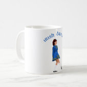 Ierse danser in zachte schoenen in het blauw koffiemok (Voorkant links)