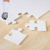 Ierse danser in zachte schoenen in het blauw legpuzzel (Zijkant)