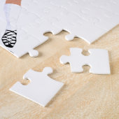 Ierse danser in zachte schoenen in het groen legpuzzel (Zijkant)