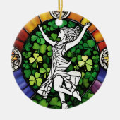 Ierse Danser Keramisch Ornament (Voorkant)