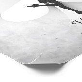 Ierse danser met Clover en String Lights Dance Poster (Hoek)