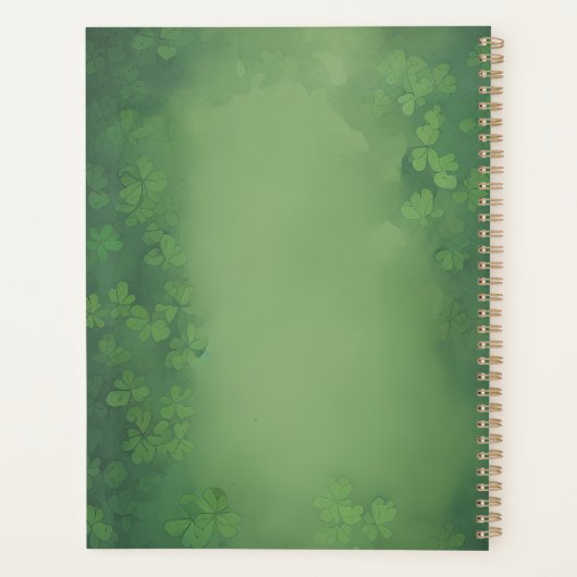 Ierse danser met Red Hair en Clovers Dance Planner (Achterkant)