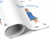 Ierse danseres blond in het blauw cadeaupapier (Rol Hoek)