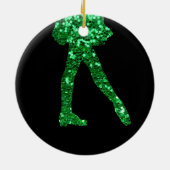 Ierse danseres dubbelzijdig keramisch ornament (Achterkant)