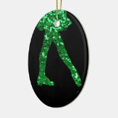 Ierse danseres dubbelzijdig keramisch ornament (Links)