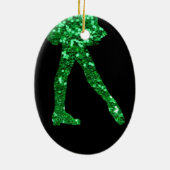 Ierse danseres dubbelzijdig keramisch ornament (Achterkant)