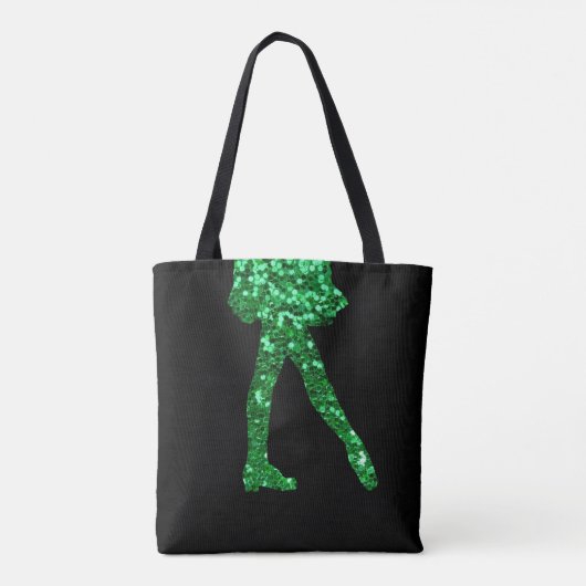 Ierse danseres dubbelzijdig tote bag (Achterkant)