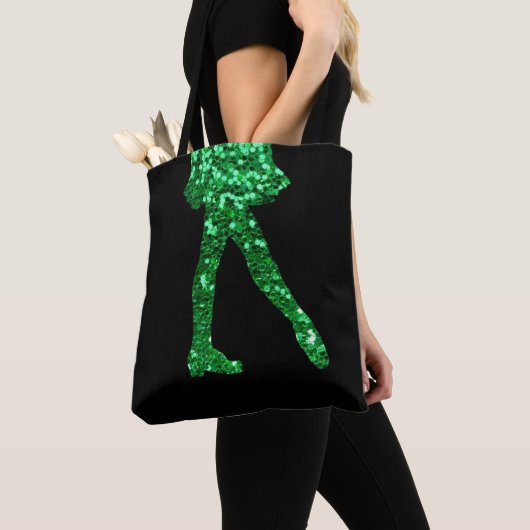 Ierse danseres dubbelzijdig tote bag (Dichtbij)