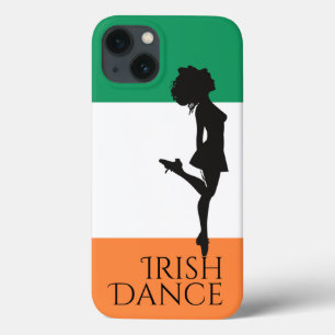 Ierse danseres en vlag van Ierland Case-Mate iPhone Case