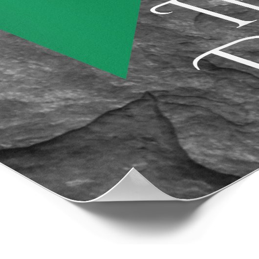 Ierse danseres en vlag van Ierland Poster (Hoek)