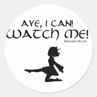 Ierse danseres "Ja, dat kan ik!" Sticker