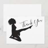 Ierse danseres Soft Shoe Dansend Black White Dance Bedankkaart (Voorkant / Achterkant)