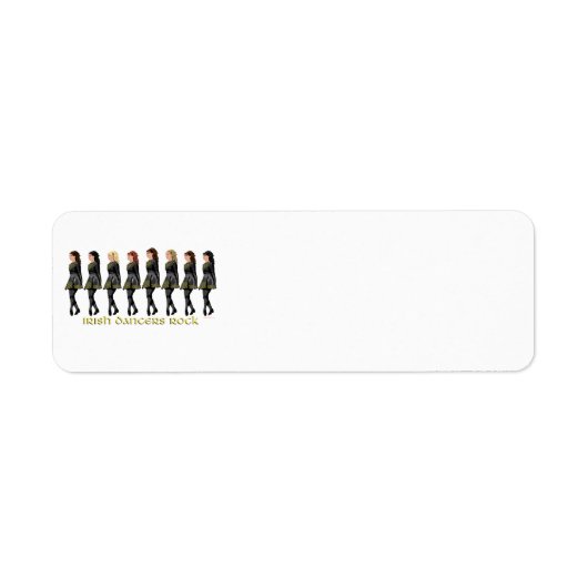 Ierse Dansers Rocken Etiket (Voorkant)