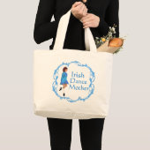 Ierse Dansmoeder - Blauw Grote Tote Bag (Voorkant (product))