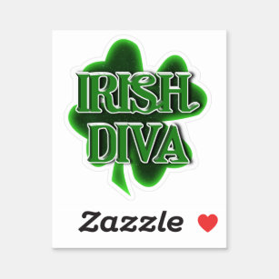 Ierse Diva St. Patrick's Day Sticker