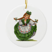 Ierse dollar keramisch ornament (Voorkant)