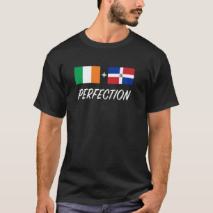 Ierse Dominicaanse Vlag Ierland Dominicaanse Mix E T-shirt