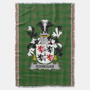 Ierse Donegan of O_Donagan Wapen Familie Auto Deken